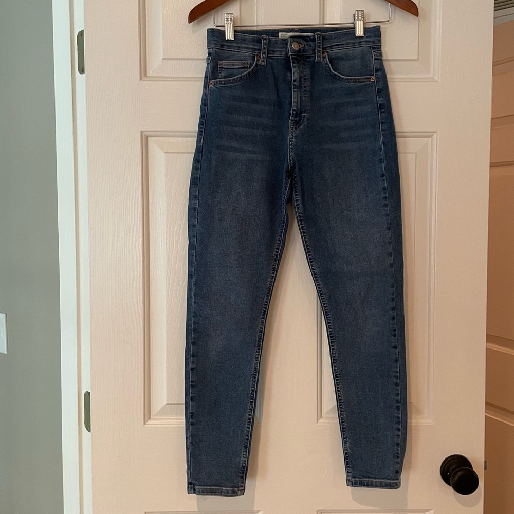 TopShop Moto High Waist Crop Jamie Jean- Sz28